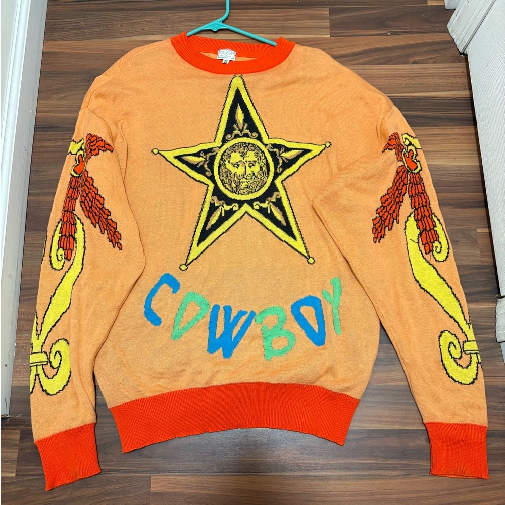 Versus Gianni Versace Vintage Women’s Cowboy Western Sweater Size 34/48
